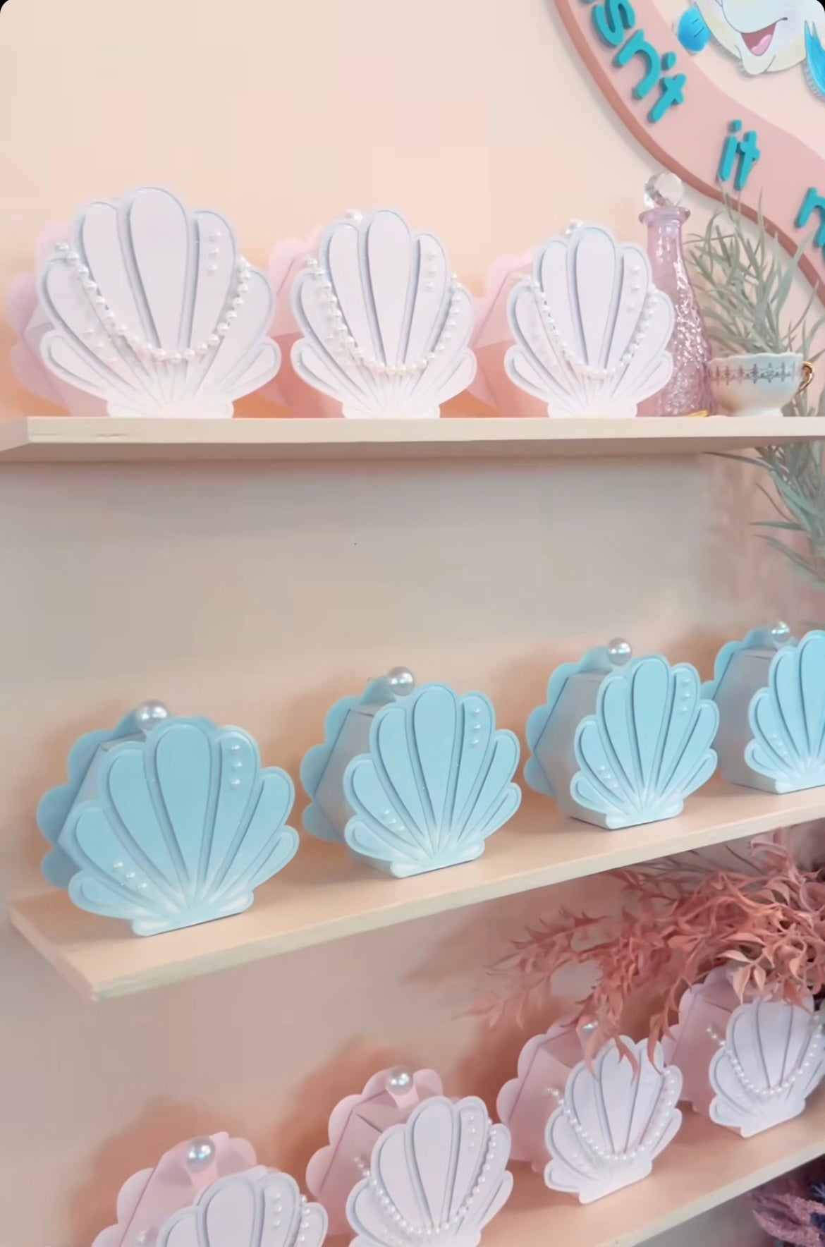 Mermaid Seashell Favor Boxes – Under the Sea Party – Shell Treat Boxes